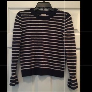 J.Crew Bell-Sleeved striped sweaters